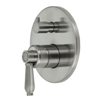 ELEANOR Wall Mixer Diverter, Brushed Nickel / Brushed Nickel