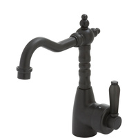 ELEANOR Shepherds Crook Basin Mixer, Matte Black / Matte Black