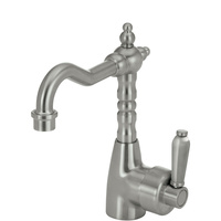 ELEANOR Shepherds Crook Basin Mixer, Brushed Nickel / Brushed Nickel