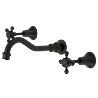 LILLIAN Shepherds Crook Bath Set, Matte Black