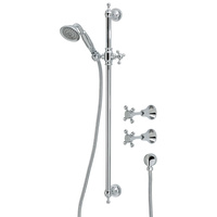 LILLIAN Rail Shower Set with taps, Chrome