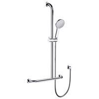 LUCIANA CARE Inverted T Rail Shower, Right-Hand