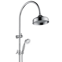 LILLIAN Chrome Twin Shower