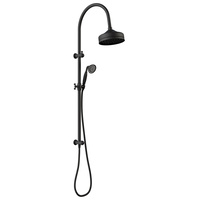 LILLIAN Matte Black Twin Shower