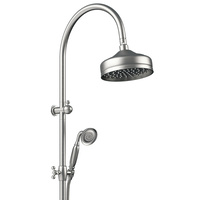 LILLIAN Brushed Nickel Twin Shower