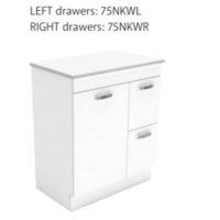 UniCab 750 Cabinet Only Right Hand Drawers on Kickboard, handles