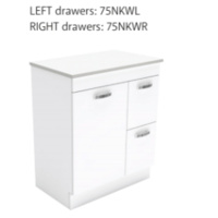 UniCab 750 Cabinet Only Right Hand Drawers on Kickboard, handles