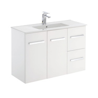 Delgado Slim 900 Wall-Hung Vanity, Right Drawers