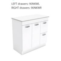 UniCab 900 Cabinet Only Right Hand Drawers on Kickboard, Handles