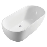 KOKO 1680 Matte White Freestanding Acrylic Bath