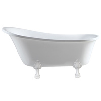 CLAWFOOT 1500 Freestanding Acrylic, White feet 