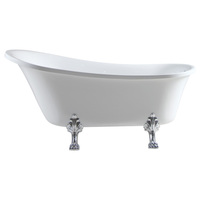 CLAWFOOT 1700 Freestanding Acrylic Bath, Chrome feet