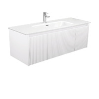 Joli Alina Satin White 1200 Wall-Hung Vanity