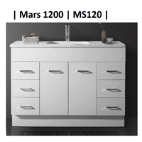 MARS 1200mm Ceramic Top With Oval Bowl