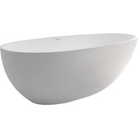 BAHAMA 1500 Matte White Stone Bath 
