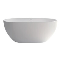 NERO 1400 Matte White Stone Bath 