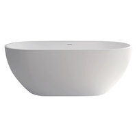 NERO 1550 Matte White Stone Bath