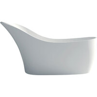 LA VIDA Matte White Stone Bath