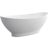 ANTONIA Matte White Stone Bath