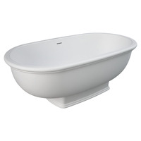 RAK WASHINGTON Matte White Stone Bath