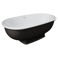 RAK WASHINGTON Matte Black Stone Bath