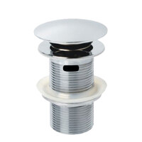 Metal Cap Pop-Up Waste, 32mm with Overflow, Chrome